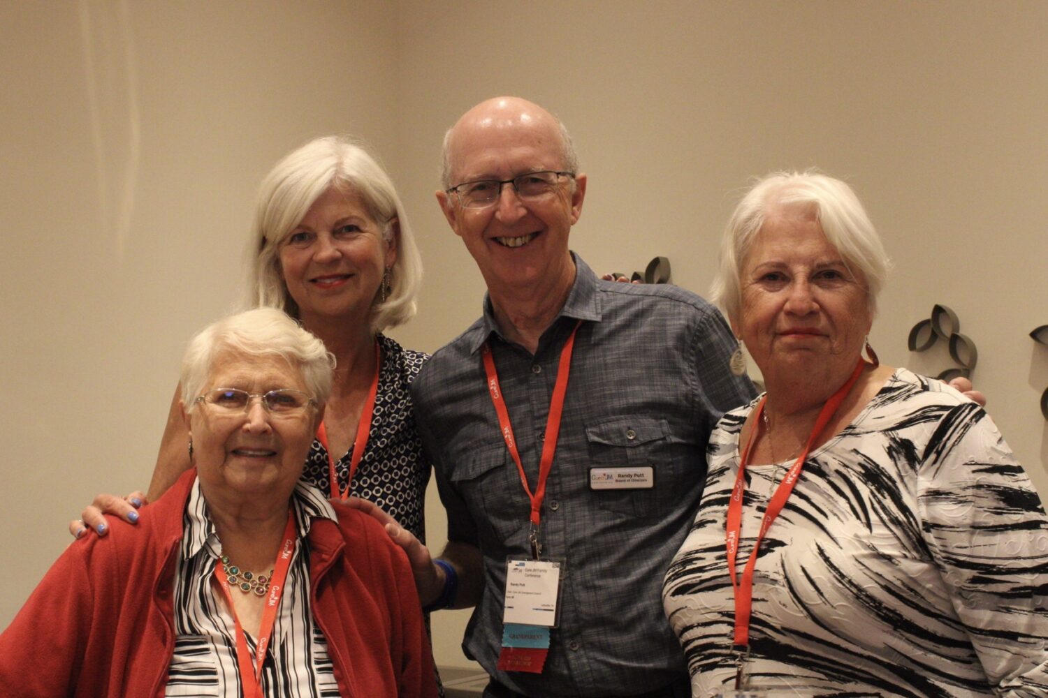 Randy and three other grandmothers at conference