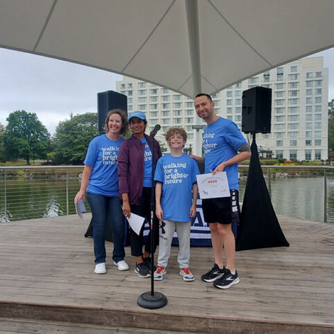 Shannon Taylor and family at DC Walk Strong to Cure JM event