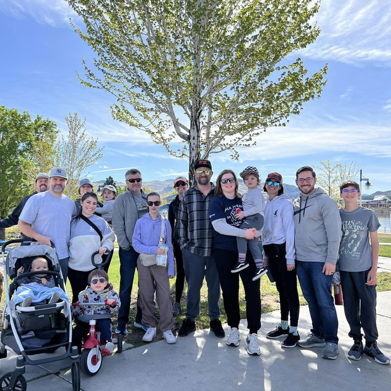 Dr. Genevieve DeBernardis and supporters at Reno Walk