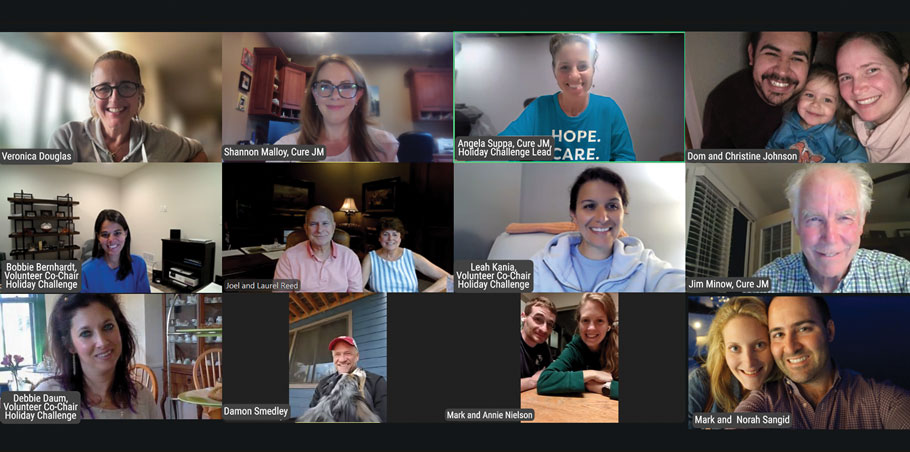 Holiday Challenge Committee zoom call screen