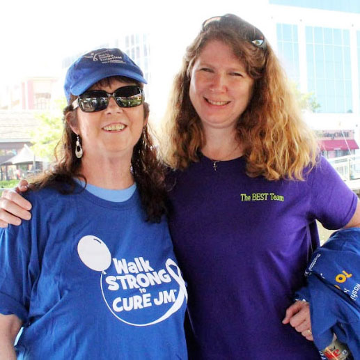 Michelle Best and friend at D.C. Walk
