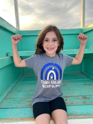 Natalia con su camiseta del Equipo Natalia