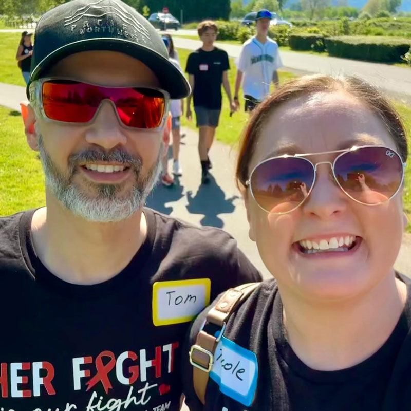 Nicole Woodman and Tom at Seattle Walk