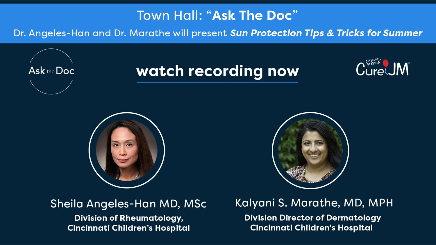 Ask the Doc - Sun Protection Tricks and Tips - Sheila Angeles Han and Kalyani Marathe