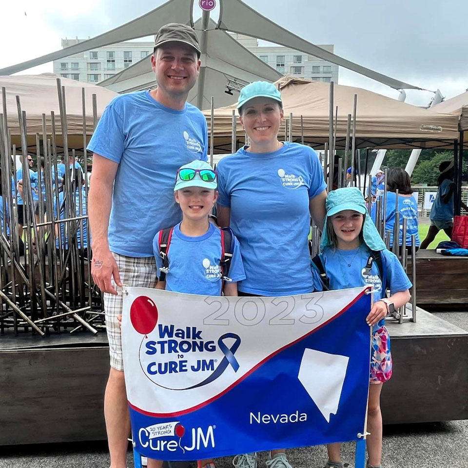 Trisha Buescher and Family at National Walk Strong Event