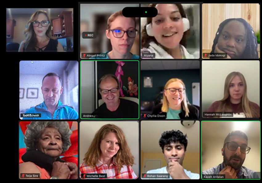 Community Advisory Board online meeting.