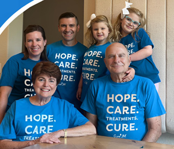 Joel Reed, Cure JM Grandparent Alliance Vice-Chair and family